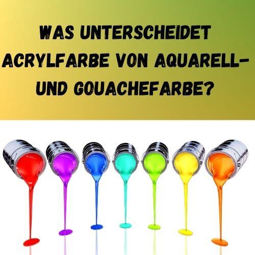 Ist Acrylfarbe Wasserlslich